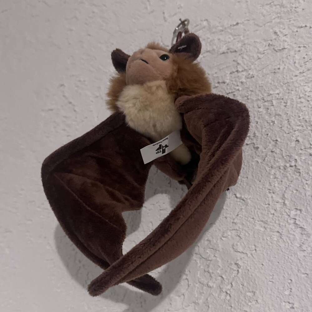 Cute Hanging Bat Plush Stuffed Animal Bendable Wings Texas Souvenir - Picture 5 of 12